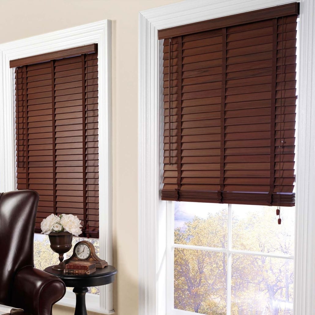 50mm Wood Alloy Wood Grain (Plastic) Buy My Blinds Online
